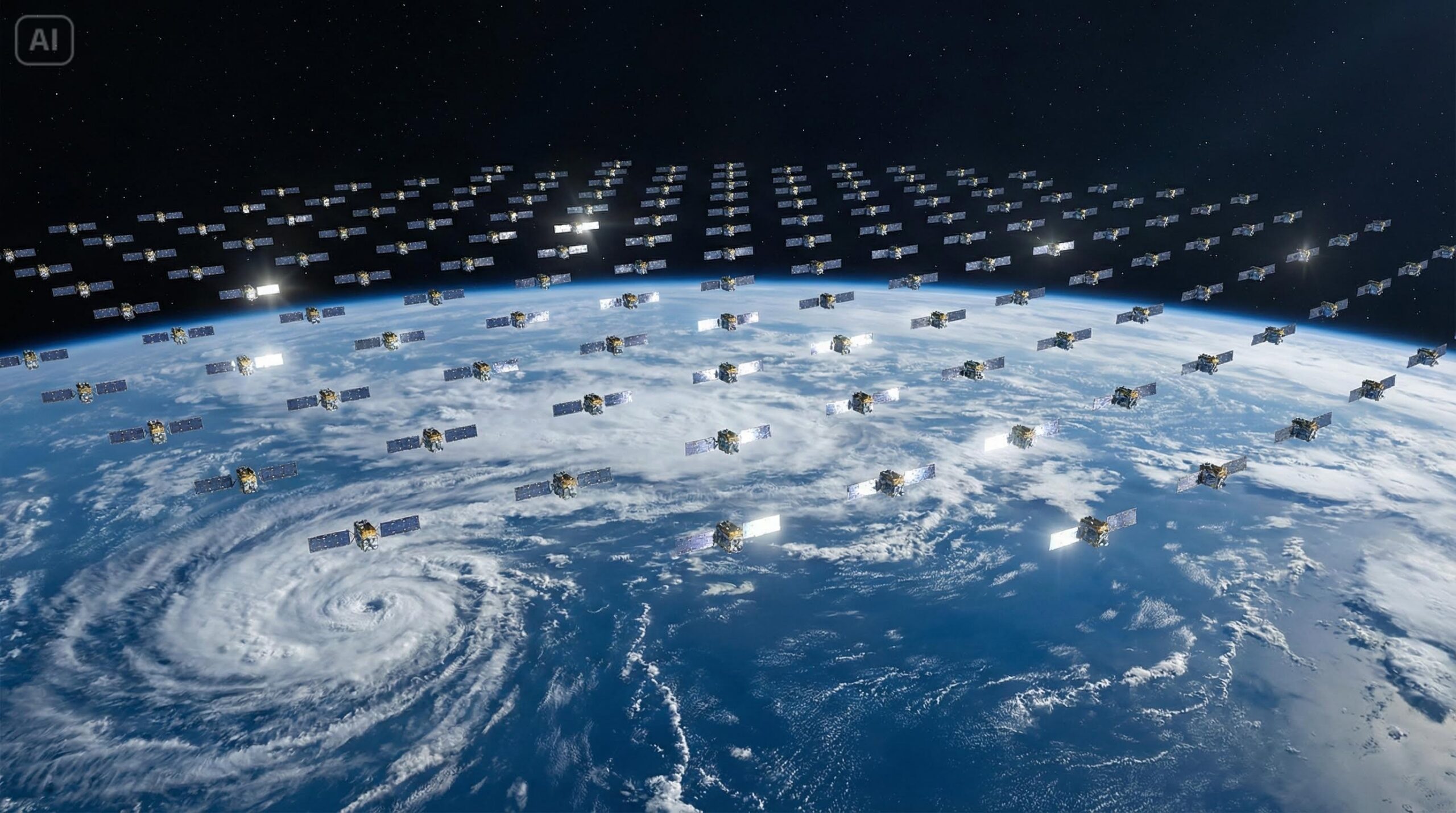 dreamina 2025 12 01 7418 buatkan foto hiper realistik satelit gri...